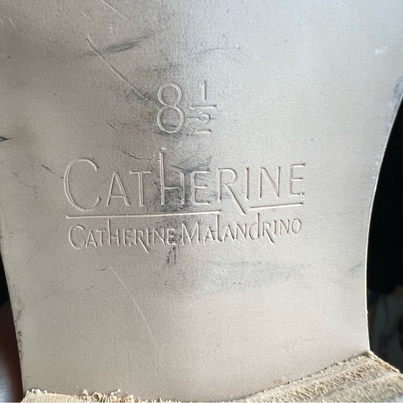 Catherine Malandrino Tan Leather Sandals - Picture 6 of 6